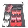 A collection of hair clipper guards and a drawstring bag. Podgląd zdjęcia produktu
