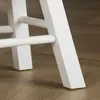 Sitzhocker ROSAL weiß - Hocker aus Paulowina Holz mit Produktbild-Vorschau 5