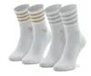adidas Mid Cut Glitter Socken Gr. XL / 46-48 / 43-45 Gold Produktbild-Vorschau 1
