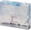 The back of a gift box for an advent calendar, showing product information and decorative winter imagery. Produktbild-Vorschau