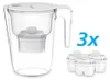 Carafe filtrante 2,6 L blanche avec 3 filtres en Voir les images du produit 1