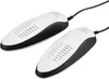 Two white and black shoe dryers are shown on a white background. Produktbild-Vorschau