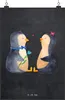 Mr. & Mrs. Panda Bild Pinguin Pärchen DIN A3 - Kreidetafel Produktbild-Vorschau 1