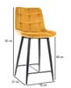Petite chaise de bar LYA – jaune / noir Voir les images du produit 5