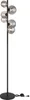 A floor lamp with multiple glass globes. Voir les images du produit