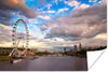 MuchoWow® Poster Weiße Wolkenformation über dem London Eye Produktbild-Vorschau 1