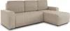 A beige corduroy sectional sofa is shown against a white background. Produktbild-Vorschau