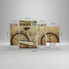 Bild auf Leinwand - Leinwandbild - Fahrrad Mauer Straße - Produktbild-Vorschau 3