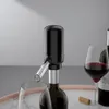 A close-up shot of an electric wine dispenser attached to a wine bottle, with a wine glass in the foreground. Anteprima dell’immagine prodotto