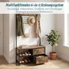 Relaxdays Garderobenständer mit Sitzbank, Schuhablage & 2 Produktbild-Vorschau 2