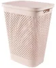 Cesto portabiancheria Curver Pure 55 l rosa con coperchio Anteprima dell’immagine prodotto 1