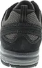 The back view of a black and gray hiking shoe. Produktbild-Vorschau