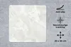 MuchoWow® Mauspad Mousepad Marmor - Grob - Weiß 20x20 cm - Produktbild-Vorschau 2