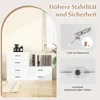 Stohovateľná komoda s 2 zásuvkami, multifunkčný drevený Náhľad obrázku produktu 3