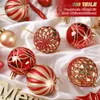 Weihnachtskugeln Rot Gold, Weihnachtsdeko 106er Set in 24 Produktbild-Vorschau 7