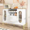 MODFU  Sideboard Beistellschrank mit Glasfronten und Produktbild-Vorschau 6