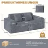 Aivermeil 2-3 Sitzer Sofa aus Cord montagefreies All-in-One Produktbild-Vorschau 2