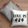 Trendation - Love Is Dog Deko-Kissen mit Füllung 40x40 Produktbild-Vorschau 4