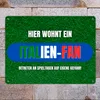 Hier wohnt ein Italien-Fan Metallschild XXL in 28x38 cm mit Produktbild-Vorschau 2