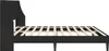 vidaXL Bedframe met hoofdeinde, zwart, 200 x 200 cm, Productafbeelding-voorbeeld 5