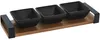 Excellent Houseware Tapas-Servierset, Keramik/Bambus, Produktbild-Vorschau 1