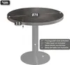 BRASIL | Gastro Tischplatte | Ø 80 cm | Wenge | Rund | Produktbild-Vorschau 3