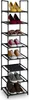 Relaxdays regál na topánky, 8 políc, rozmery: 140 x 33 x 33 Náhľad obrázku produktu 1
