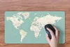 MuchoWow® Mauspad Mousepad Weltkarte - Blau - Atlas 60x30 Produktbild-Vorschau 3