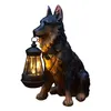 LED Solarleuchte Hund – Dekorative Hängelampe aus Harz, Produktbild-Vorschau 1