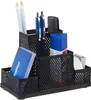 relaxdays Schreibtischorganizer Metall gelocht Produktbild-Vorschau 1