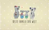 Mr. & Mrs. Panda Handtuch Koala Familie zwei - Gelb Pastell Produktbild-Vorschau 1