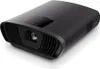 A black projector is shown from a three-quarter angle on a white background. Produktbild-Vorschau