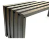 DanDiBo Gartenbank Metall Massiv Wetterfest Schwarz 120 cm Produktbild-Vorschau 4