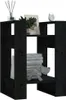 Bücherregal/Raumteiler Schwarz 41x35x57 cm Massivholz Produktbild-Vorschau 7