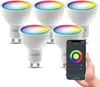 Calex Smart LED-Spot x5, GU10, PAR16, RGB & Warmweiß, WiFi, Produktbild-Vorschau 1