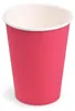 40x Getränkebecher Party/Pappbecher fuchsia 240ml Ø 74mm Produktbild-Vorschau 1