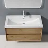 doporro Mobile Bagno Sospeso 100cm, Mobiletto per Bagno con Anteprima dell’immagine prodotto 3