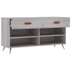 vidaXL Schuhbank Grau Sonoma 102x35x55 cm Holzwerkstoff -  Produktbild-Vorschau 6
