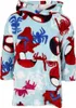 Marvel Spidey Kuschelponcho Kuscheldecke mit Ärmeln Kapuze Produktbild-Vorschau 1