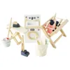 Le Toy Van Puppenhaus Holz Waschküche Set -100% Spielzeug Produktbild-Vorschau 6