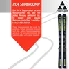 A pair of skis with descriptive text and a brand logo. Anteprima dell’immagine prodotto