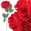 Rose unique en velours Comme la vie Artificielle Marron Voir les images du produit 1