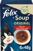 A product package for Felix cat food, featuring a cat illustration and a bowl of cat food. Produktbild-Vorschau
