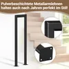 Izrielar 100 cm Rampe d'escalier en U Noir Fer Tube Voir les images du produit 5