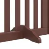 Brána pre psa s dverami sklad. 6pan. hnedá 300cm topoľové Náhľad obrázku produktu 10