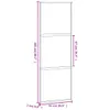 The Living Store Schiebetür Schwarz 76x205 cm Hartglas und Produktbild-Vorschau 9