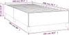 vidaXL Rám postele bez matrace tmavě šedý 100x200 cm látka Náhled obrázku produktu 7