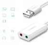 UGREEN USB-A To 3.5mm External Stereo Sound Adapter White Náhľad obrázku produktu 35