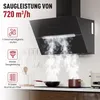 LEVIVO A+++ Cuffia di aspirazione senza testa 60 cm Anteprima dell’immagine prodotto 1