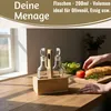 LS-LebenStil 3-fach Holz Menage Essig- und Ölspender Produktbild-Vorschau 5